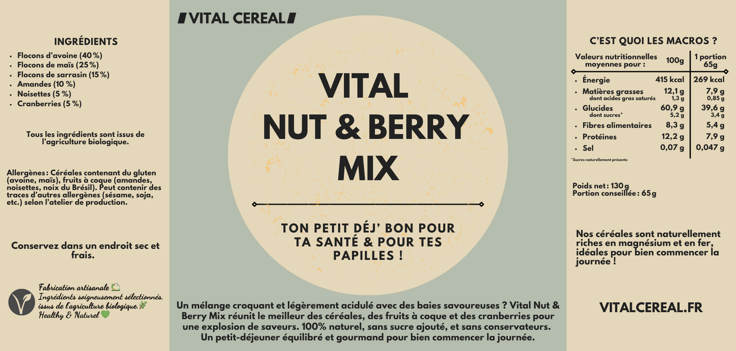 Vital Nut & Berry Mix 🥣